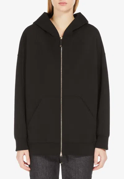 's Max Mara Doppia Zip-up Hoodie In Black