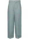's Max Mara Dosalix Linen Palazzo Pants In Blue