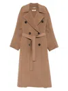 S Max Mara Double-breasted Belted Coat