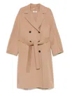 S Max Mara Paul Double-breasted Wool Coat In Brown