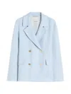's Max Mara Double-breasted Blazer In Blue