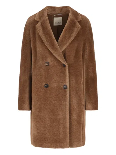 S MAX MARA DOUBLE-BREASTED WOOL COAT