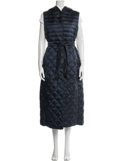 Pre-owned S Max Mara Down Coat In Blue