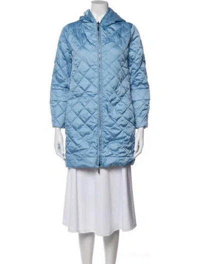 Pre-owned S Max Mara Down Coat In Blue