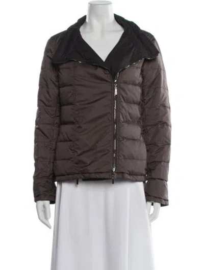 Pre-owned S Max Mara Down Jacket In Brown