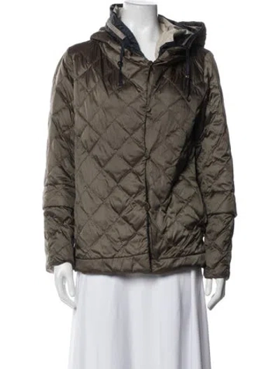 Pre-owned S Max Mara Down Jacket In Green