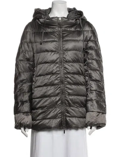Pre-owned S Max Mara Down Jacket In Grey