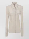 S Max Mara Drawstring Back Striped Cotton Tunic