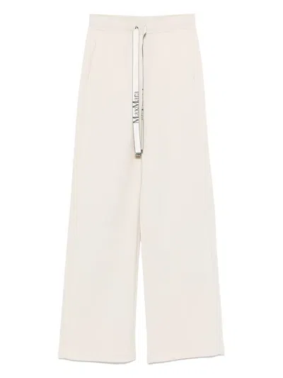 's Max Mara Drawstring Track Pants In Neutral