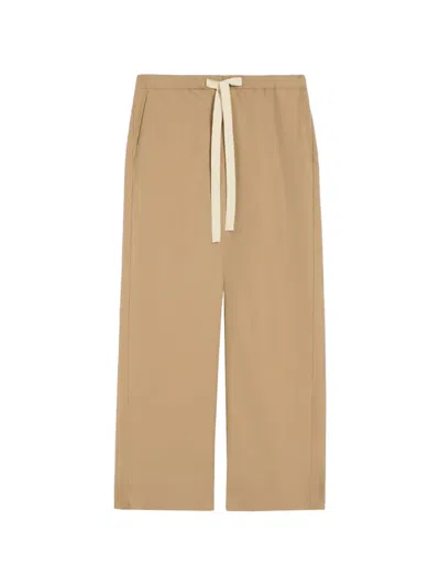 S Max Mara Pantalone Coulisse Deserto In Brown