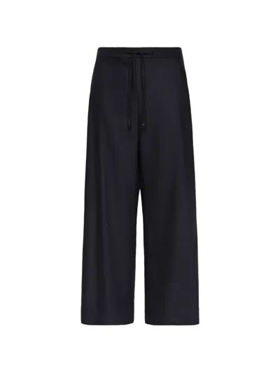 S Max Mara Drawstring Wide-leg Track Pants In Multi
