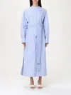 S Max Mara Celeste Oxford Cotton Shirt Dress In Blue
