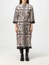 's Max Mara Chain-print Midi Dress In Blau