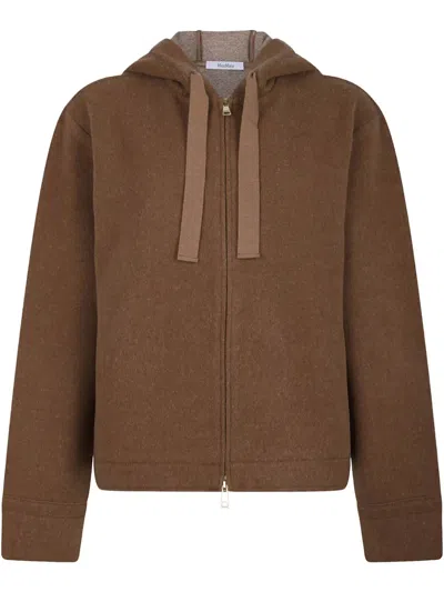 's Max Mara Drop-shoulder Hoodie In Brown
