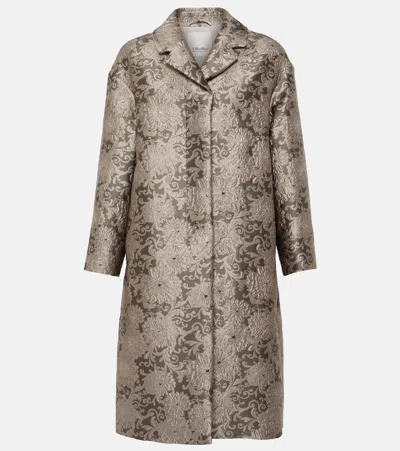 's Max Mara Effi Jacquard Jacket In Grey