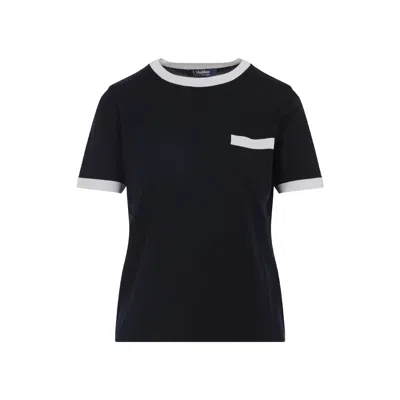 S MAX MARA S MAX MARA EGIDIO BICOLOR KNIT T-SHIRT