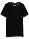 S Max Mara Egidio T-shirt In Virgin Wool In Black