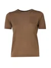 'S MAX MARA EGIDIO T-SHIRT IN VIRGIN WOOL