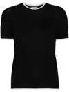 S Max Mara Egidio T-shirt In Virgin Wool In Schwarz
