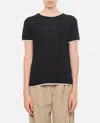 S Max Mara Egidio T-shirt In Virgin Wool In Black