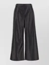 S Max Mara Wide Faux Leather Trousers