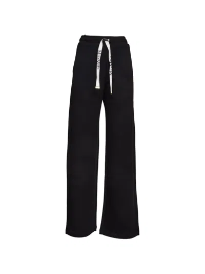 's Max Mara Bali Cotton-blend Wide-leg Pants In Black