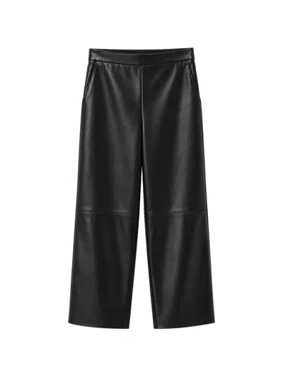 S Max Mara Elasticated-waistband Wide-leg Trousers In White