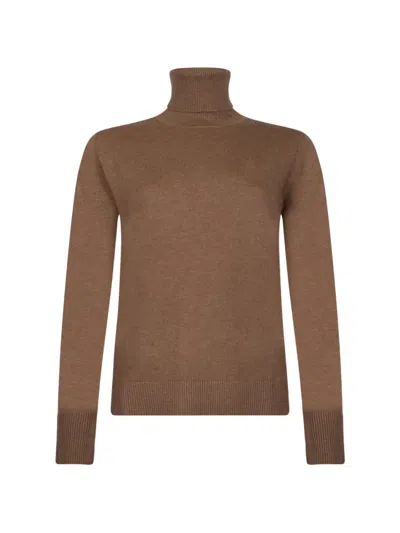 S Max Mara Elbow-patch Roll-neck Sweater In Multi