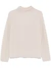 S Max Mara Elica Wool And Cachemire Turtleneck Pullover In Neutrals