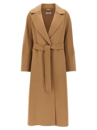 S Max Mara Elisa Coat In Brown