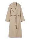 S Max Mara Pure Wool Wrap Coat With Wide Lapel