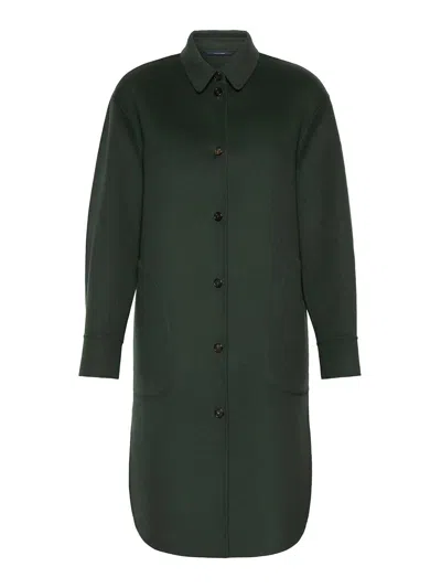S Max Mara Smmfante Coat Dark Green In Black