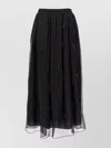 S Max Mara Embellished High-waisted Midi Skirt Overlay