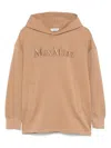 's Max Mara Visiera Logo Jersey Hooded Sweatshirt In Neutral