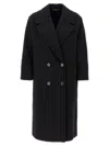 S Max Mara Emma Coat In Nero