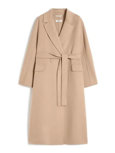 S Max Mara Enzo Oversized Wool Coat By In Beige