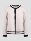 's Max Mara 'ere' Ribbed Knit Cardigan With Round Neck