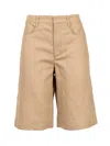's Max Mara S Max Mara Eric Cotton And Linen Bermuda-shorts In Green
