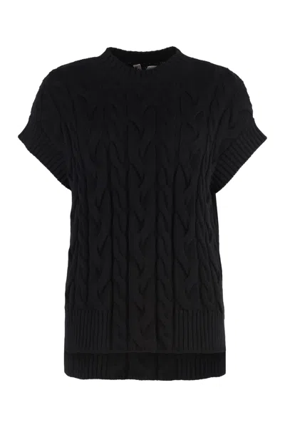 's Max Mara Eric Knitted Vest In Black