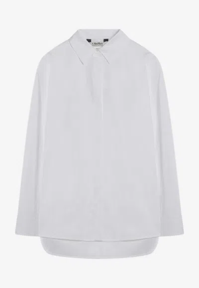 's Max Mara Essential Long-sleeved Shirt In Brown