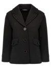 's Max Mara Estroso Coat In Nero