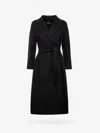 's Max Mara S Max Mara Poldo Belted Wool Coat In Black