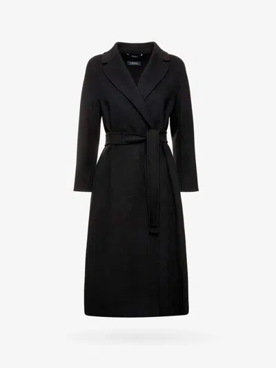 's Max Mara S Max Mara Poldo Belted Wool Coat In Blu