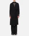 's Max Mara Long Wool Coat With Belted Waist In Black