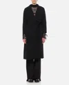 's Max Mara Long Wool Coat With Belted Waist In Black
