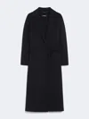 S Max Mara Esturia Midi Coat In Wool Drap In Blue