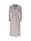 's Max Mara Esturia Dressing Gown Coat In Virgin Wool In Medium Grey