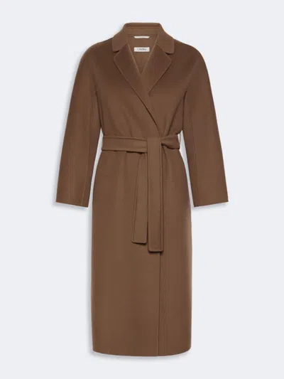 S Max Mara Esturia Single-breasted Wool Coat In Brown