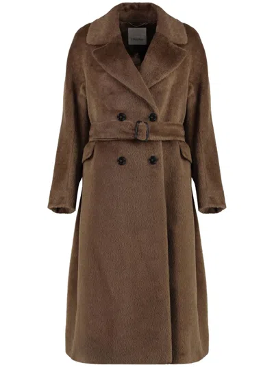 S Max Mara Eugenio Coat In Brown