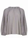 S Max Mara Fabiola Striped Gathered Top